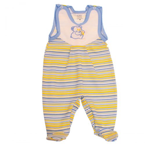 Śpioch niemowlęcy z haftem niebiesko żółty