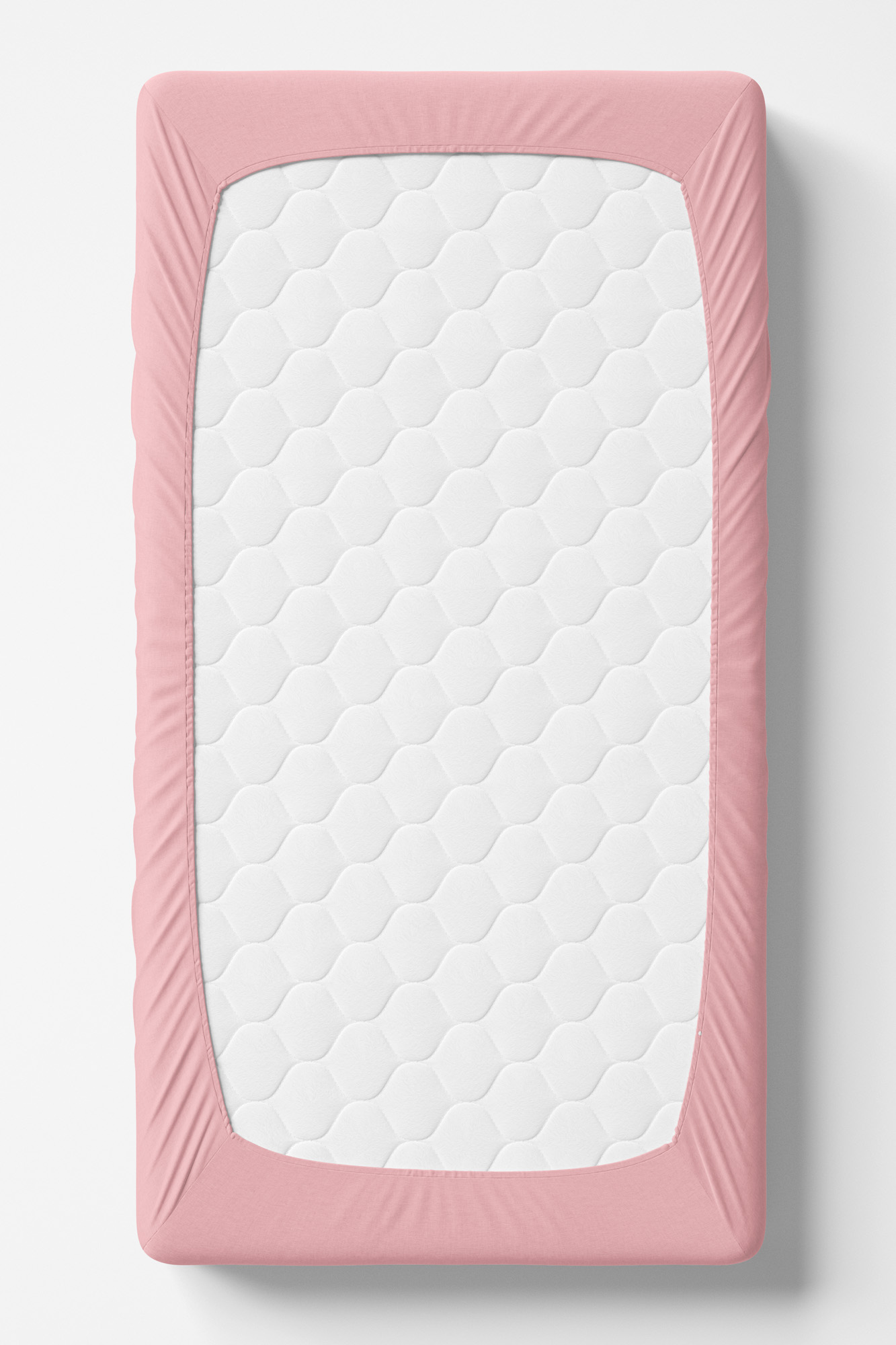 Prześcieradło jersey z gumką dla dzieci- różowe - obrazek 2