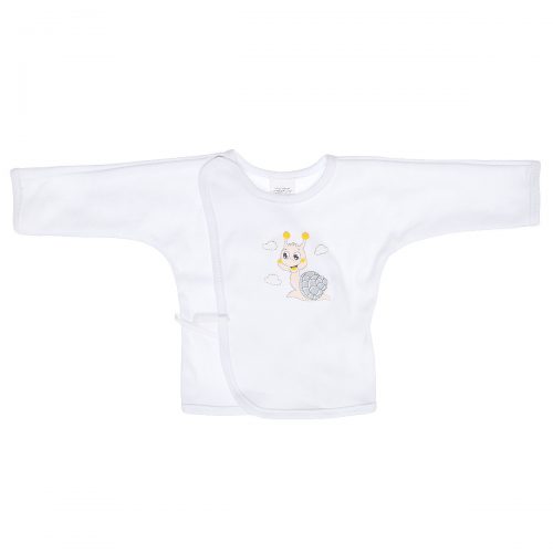 Koszulka niemowlęca biała ślmaczek
