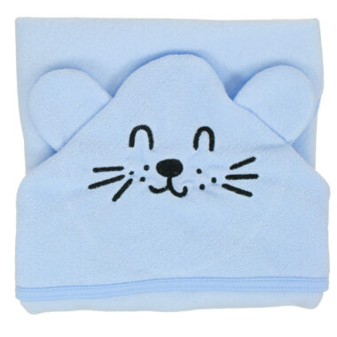 Niemowlęce okrycie kąpielowe niebieskie