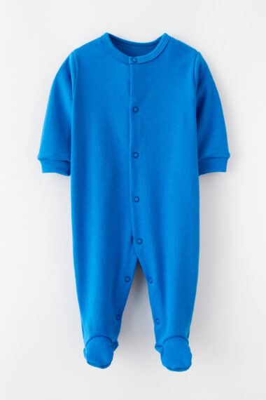 Pajacyk niemowlęcy chabrowy jasny basic