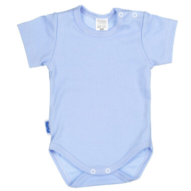 Body z krótkim rękawkiem niebieski