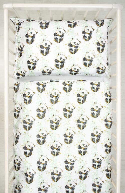 Pościel dwu częściowa Panda na Bambusie Happy Bear