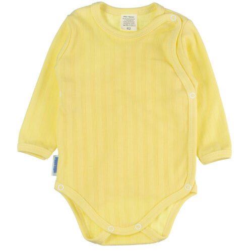Body niemowlęce kopertowe żółte