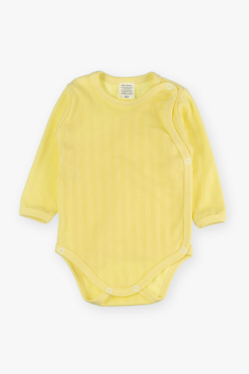Body niemowlęce kopertowe żółte