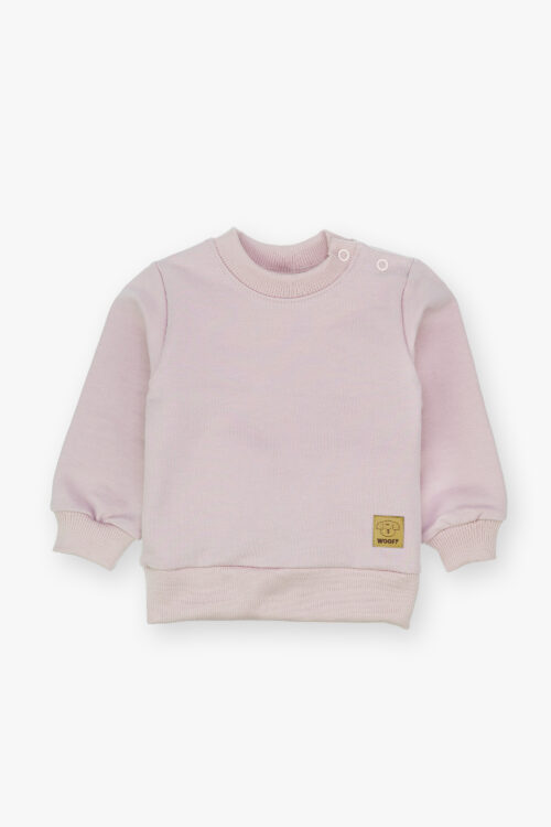 Bluza niemowlęca dresowa pudrowy róż