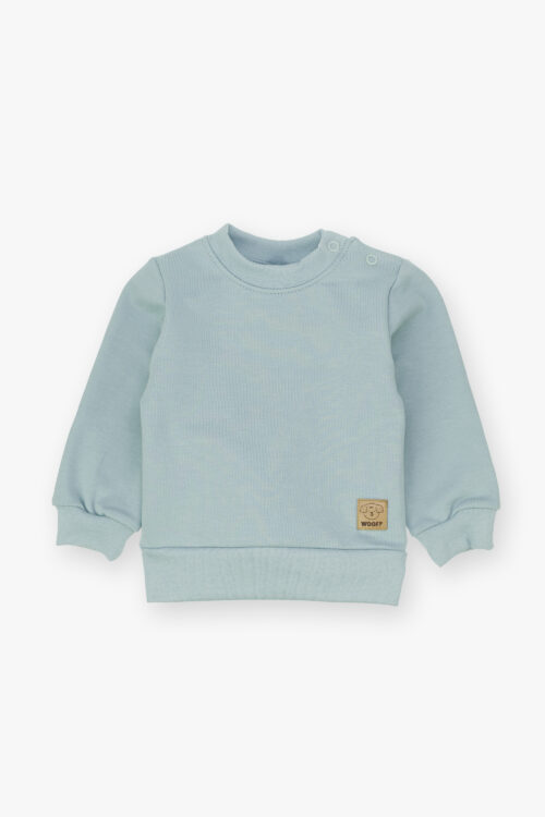 Bluza niemowlęca dresowa miętowa basic