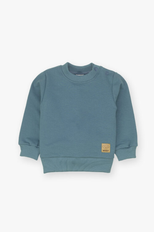 Bluza niemowlęca dresowa głębia oceanu basic