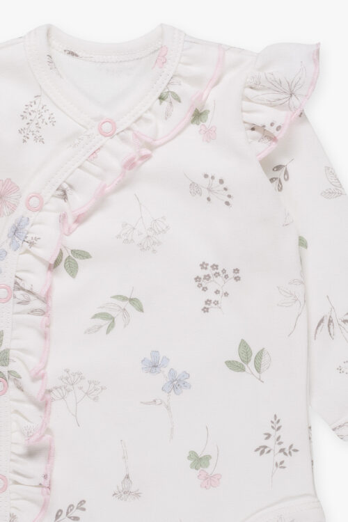 Komplet niemowlęcy body z spodenkami Botanic - obrazek 4