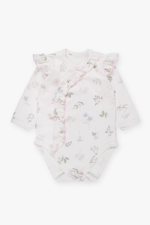 Komplet niemowlęcy body z spodenkami Botanic - obrazek 3