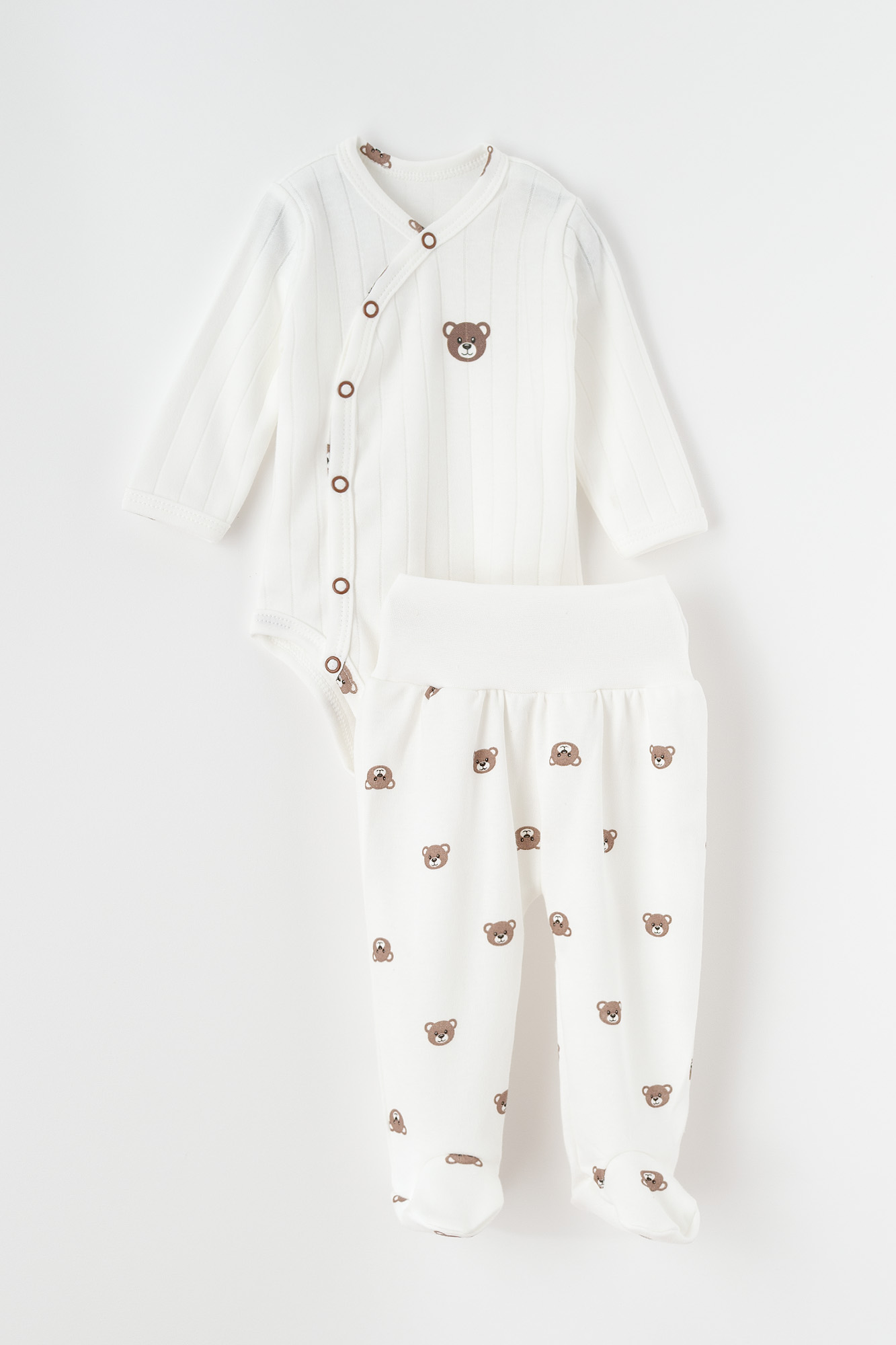 Komplet body z półśpiochem miś