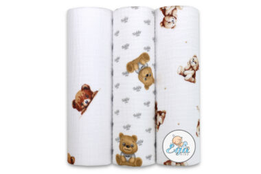 Pieluszki Muślinowe 60/80 Muślin kreszowany 3pak nr 5