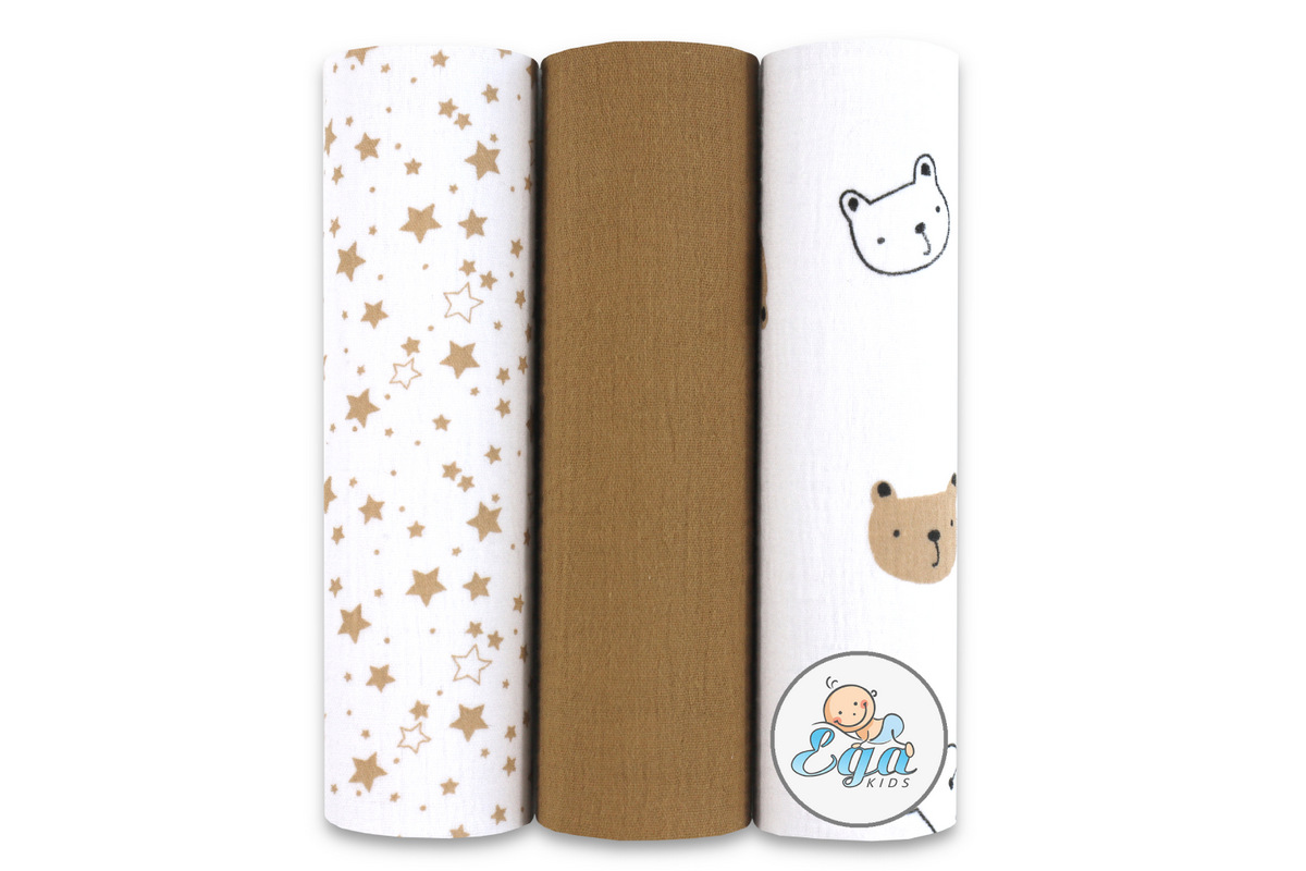 Pieluszki Muślinowe 60/80 Muślin kreszowany 3pak nr 3