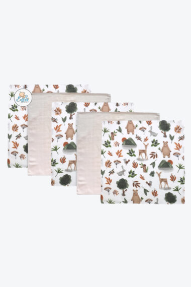 Pieluszki muślinowe mini las